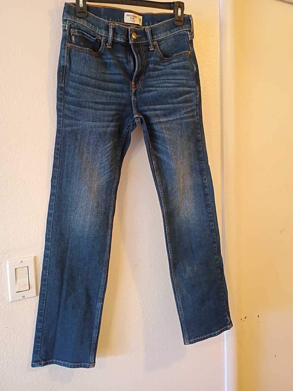 Abercrombie Kids Dark Blue Straight Jeans